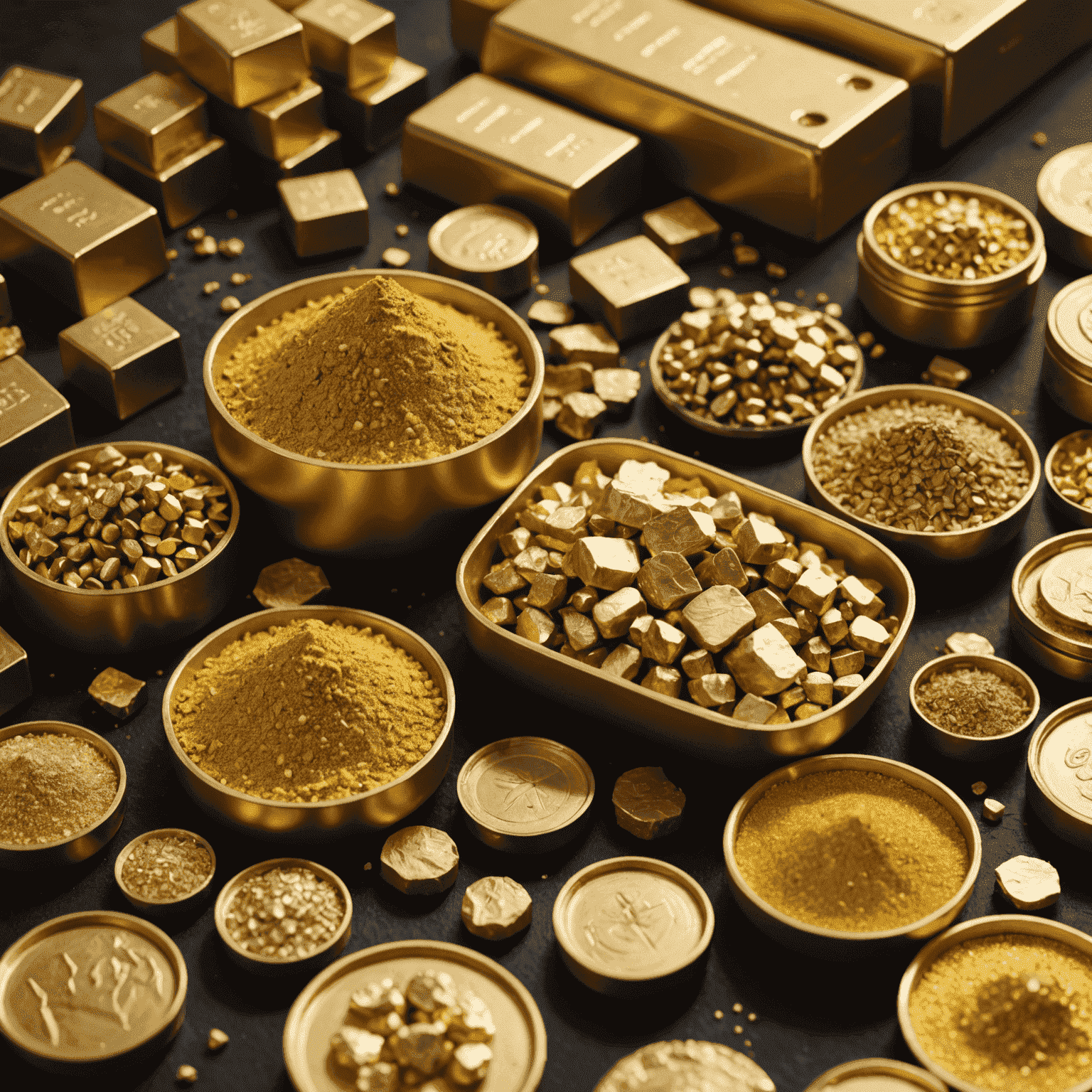 Rohstoffe: Bilder von Gold, Öl und anderen Rohstoffen